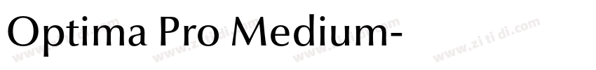 Optima Pro Medium字体转换